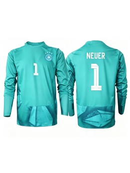 Muži Futbalové oblečenie Nemecko Manuel Neuer #1 Brankarsky MS 2026 Dlhy Rukáv - Domáci Muži Futbalové oblečenie Nemecko Manuel Neuer #1 Brankarsky MS 2026 Dlhy Rukáv - Domáci